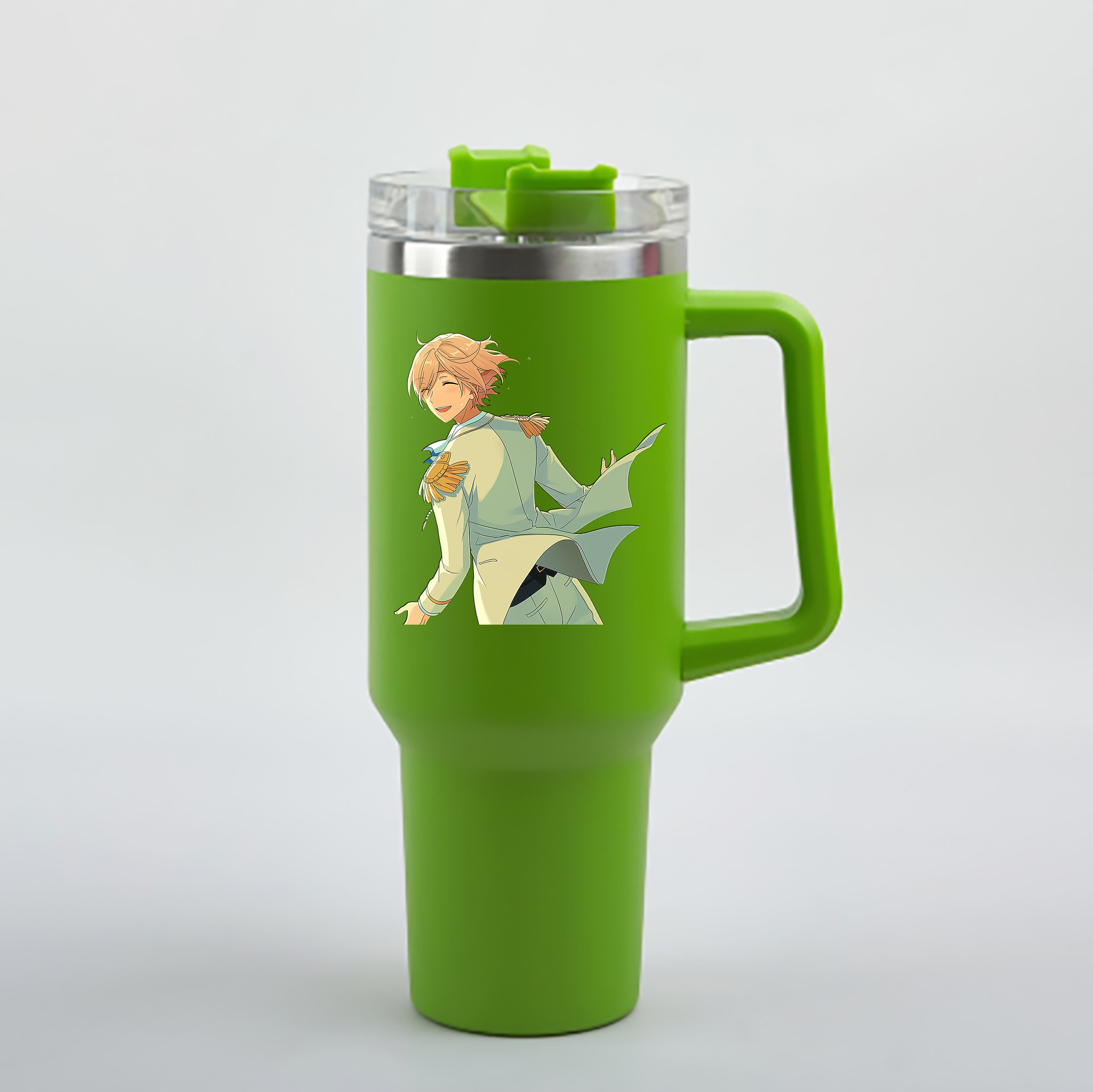 （画像用） あんさんぶるスターズ! Ensemble Stars 1200mL車用タンブラー - クリスタルステッカー（プラスチックストロー付き）